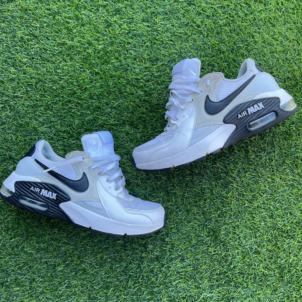 Nike White and Black Kids' Air Max Sneakers